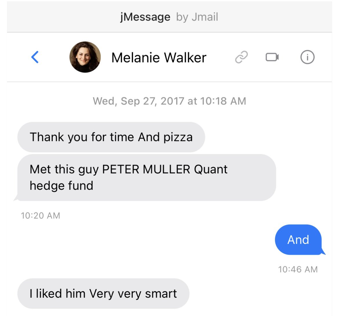 Did you know Melanie Walker, a neurosurgeon, joined the Bill &amp; Melinda Gates Foundation in 2006 as a senior program officer. 

She first met Jeffrey Epstein in 1992. 

He mentored her and hired her as his science advisor in 1998 while she was at Caltech. She listed an address in