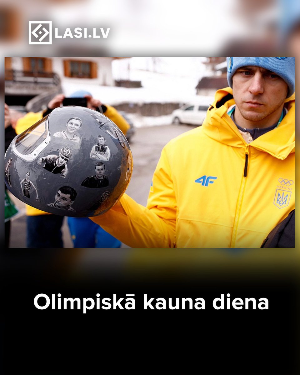 🇺🇦 "Runāju ar Vladislava tēvu un treneri Mihailo Heraskeviču, viņš izstāstīja, kā šīs maskas dizains radās. Māksliniece ar akrila krāsu uzzīmēja 20 portretiņus, kuri simbolizē Vladam tuvus cilvēkus, kuri ir nogalināti vai krituši karā. Tur ir sportisti, ar kuriem viņš bērnībā