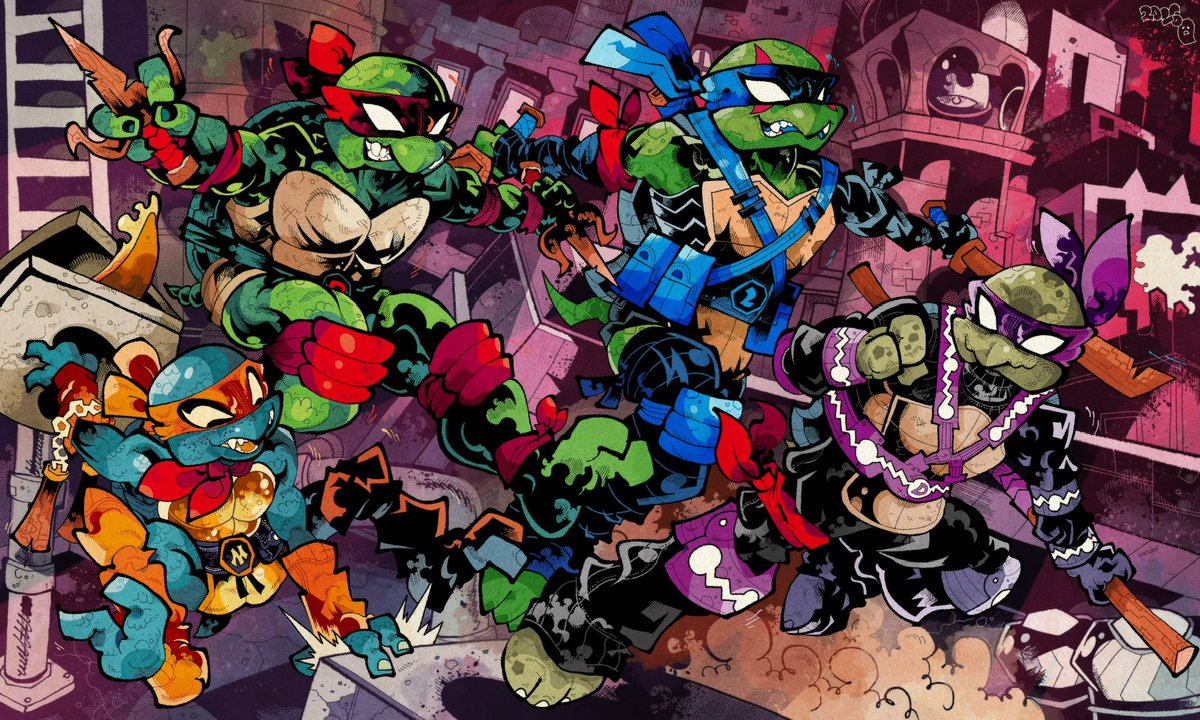 My take on the Teenage Mutant Ninja Turtles! I wanted to take a bit from every iteration!