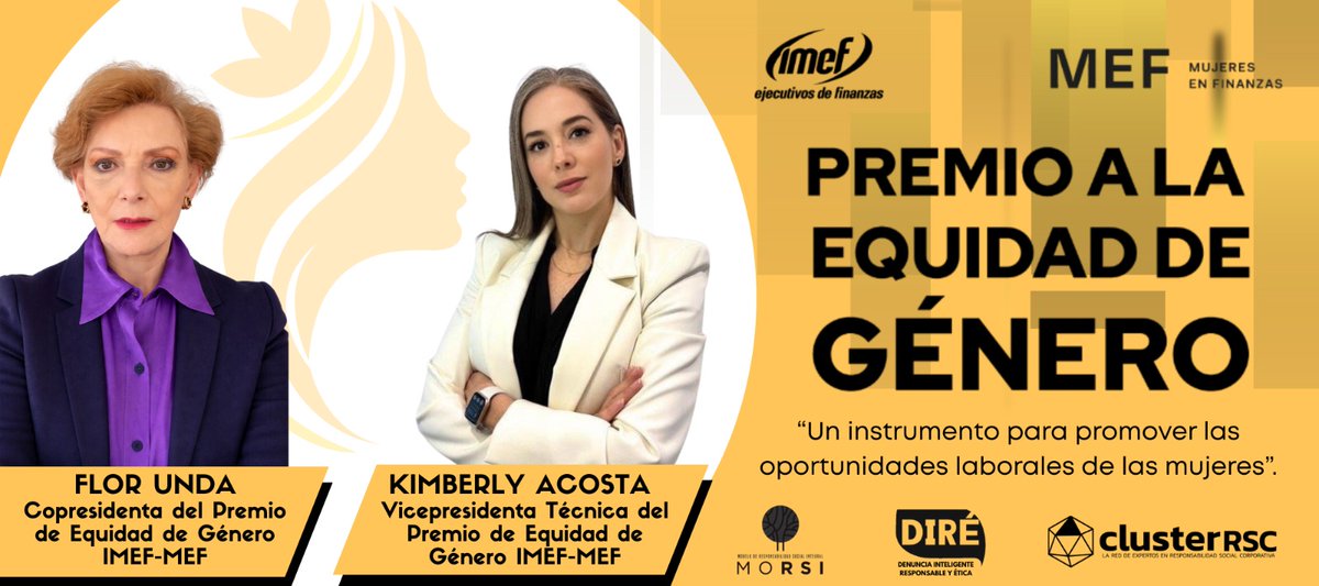 Webinar: Premio a la #Equidad de Género IMEF – MEF, un instrumento para promover las oportunidades laborales de las mujeres.

🗓️ Viernes 13 de febrero
 ⏰ 10:00 hrs (México)

🖥️ Virtual en vivo YouTube y LinkedIn

🔗 Enlace directo: youtube.com/live/Jc2pqzH3O…

#EquidaddeGénero