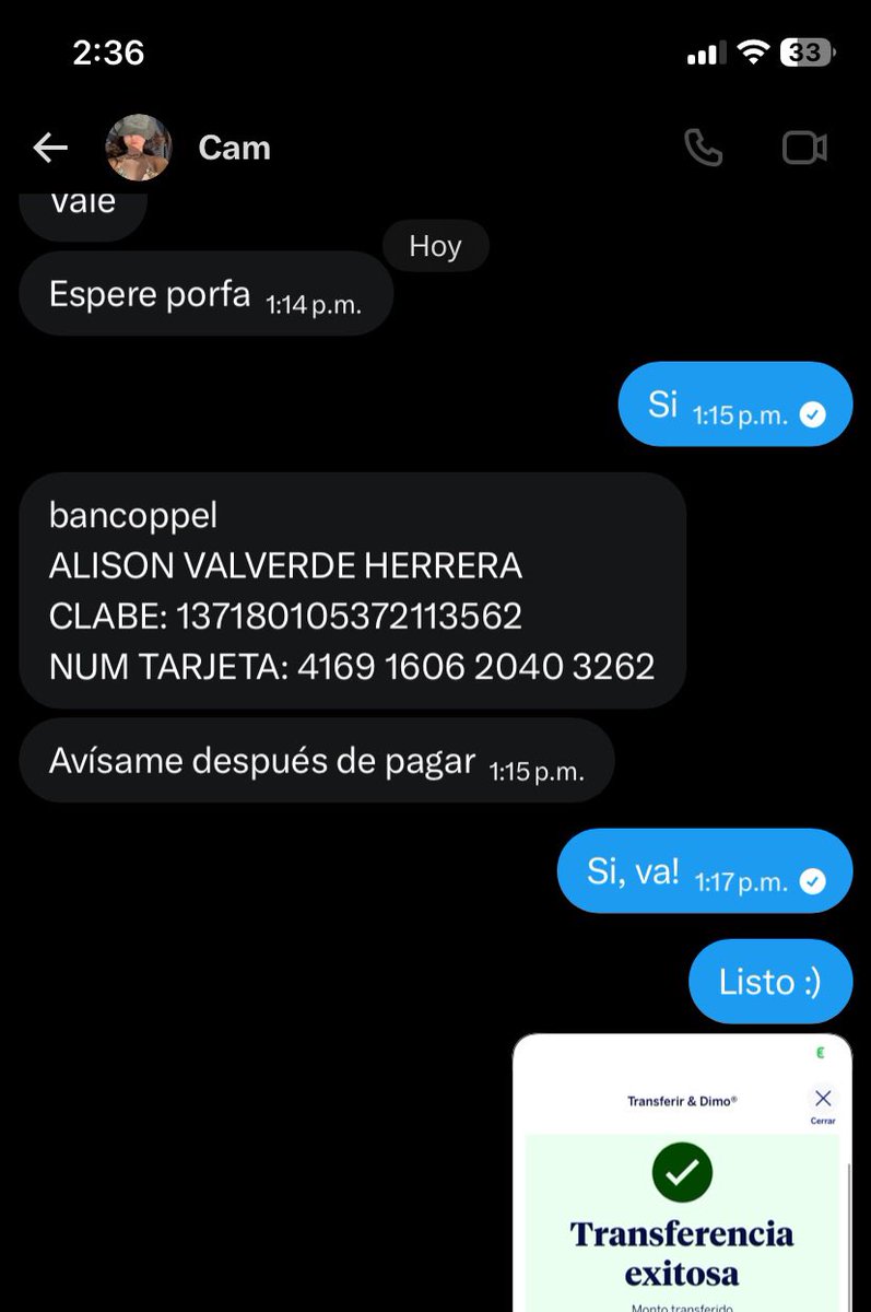 Marmar_799's tweet photo. @AriannaLatte Hola! Solo como recomendacion.. no vayas a caer con la ‼️⚠️ESTAFADORA⚠️‼️ de @Camxvu . 
A mi me estafo incluso ya mostrándome que estaba a punto de enviarme los boletos. https://t.co/ff44E1VUIR