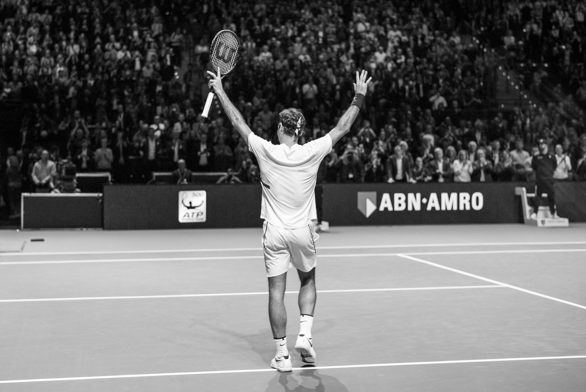 The winner 🤍🖤 Roger Federer <a href="/abnamroopen/">ABN AMRO Open</a>