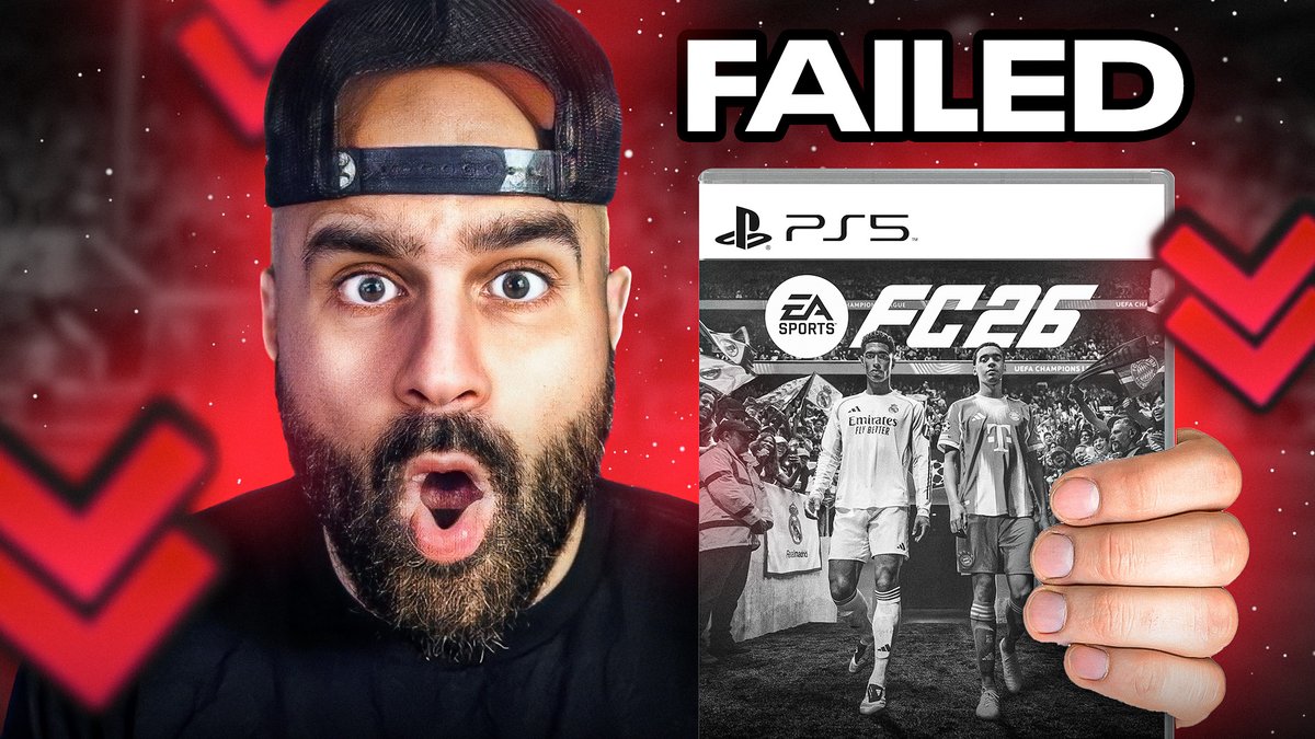 aa9skillz's tweet photo. Fc 26 is the worst fifa ever... I made a full video about it and I promise this is the last time I talk about it...

not try to change peoples mind I just wanna give my opinion about it.. fc 25 was bad!! but fc 26 is bad and we was promised better.... link below <3 https://t.co/WS1w76uKDM