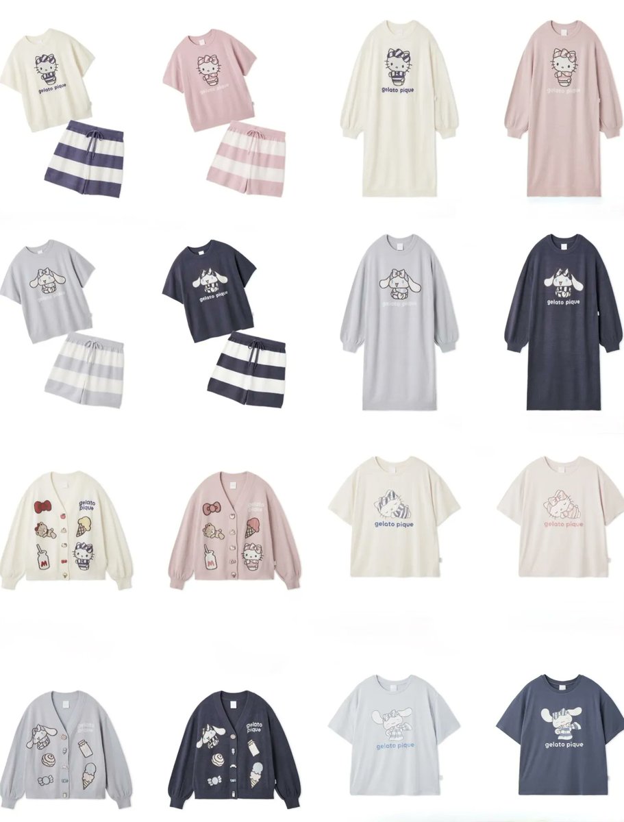 か*ず様 GELATO PIQUE カットソーセットアップ gelato pique カラフルレーヨンロゴTシャツ＆ショートパンツセット