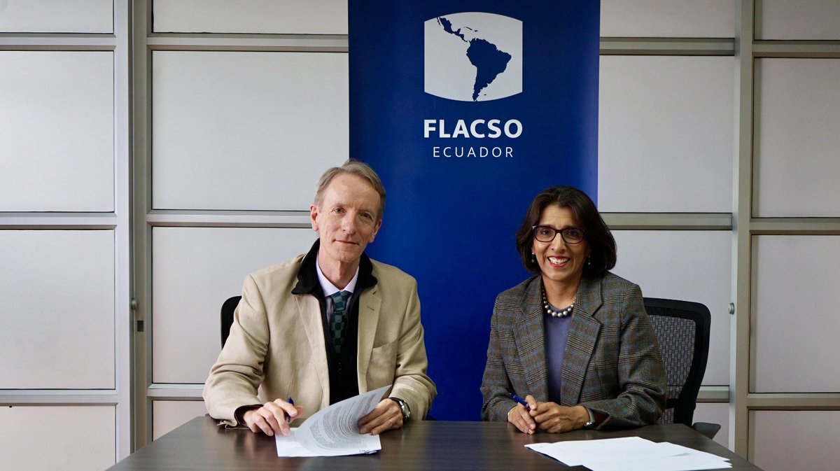 Productiva reunión con <a href="/Gioherreraecu/">Gioconda Herrera Mosquera</a> directora <a href="/FLACSOec/">FLACSO Ecuador</a> en la que abordamos iniciativas de cooperación con universidades francesas, el nuevo Laboratorio Mixto Internacional Sapriqui y la próxima instalación de <a href="/IFEAPeru/">IFEA</a> en las oficinas de #flacso