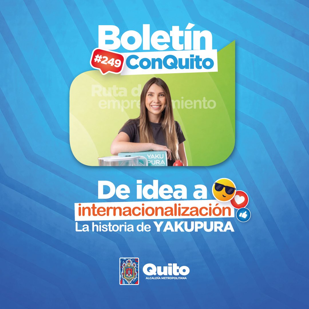 ConquitoUIO's tweet photo. ✨#BuenasNoticias | Yakupura es un emprendimiento incubado por #ConQuito que demuestra que la innovación, sostenibilidad y articulación transforman la ciudad.
Gracias a nuestros programas y su tenacidad este emprendimiento ya exporta: https://t.co/P3JvPioUnG
#QuitoRenace https://t.co/8BguxcBaHv