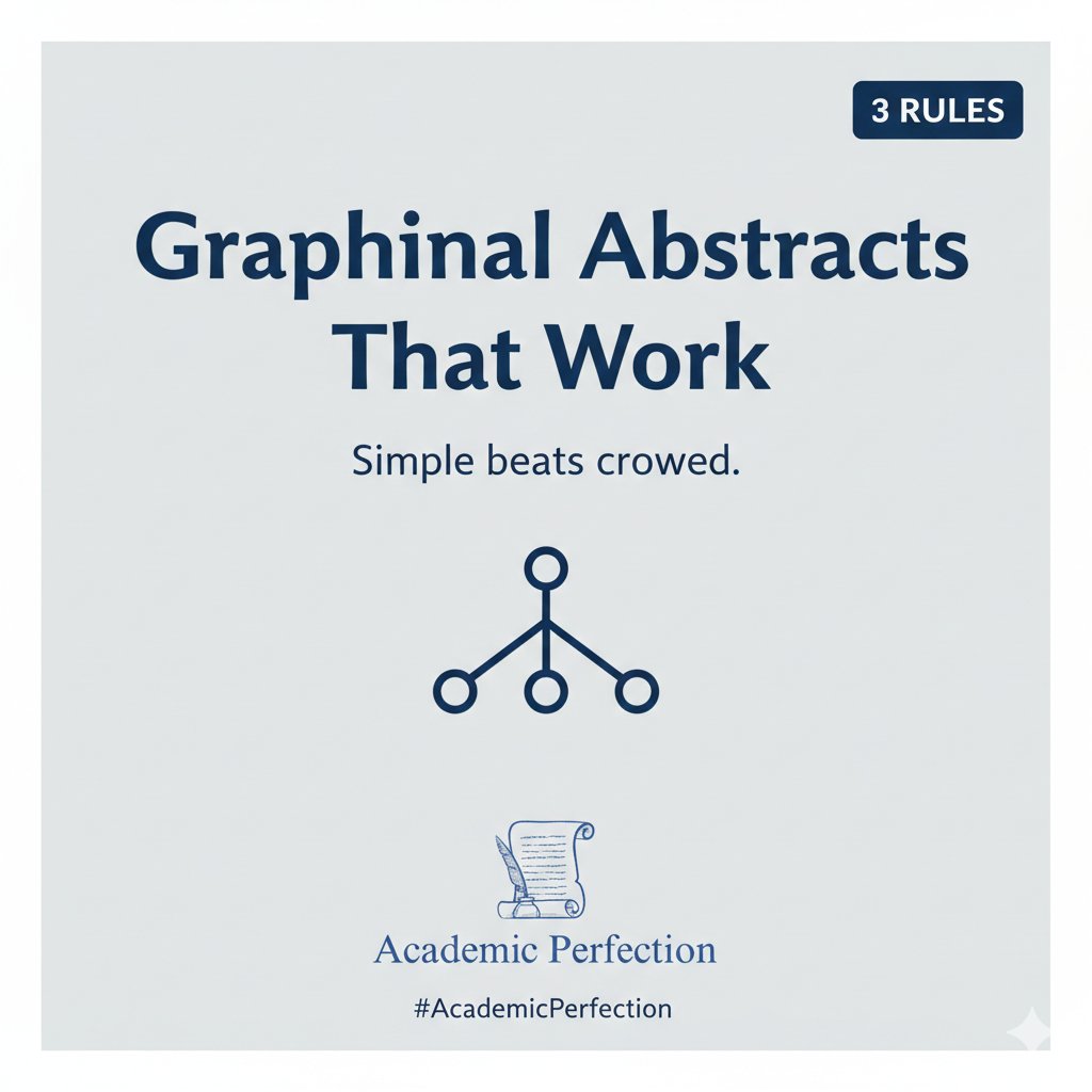 AcademPerfect's tweet photo. Graphical abstracts work when they’re simple:
1. One message
2. Big text, minimal words
3. Show outcome direction + key numbers (when appropriate)
Signal > clutter.
#AcademicPerfection #GraphicalAbstract #ScienceCommunication #Research #MedicalEducation https://t.co/zYCvNyVYtz