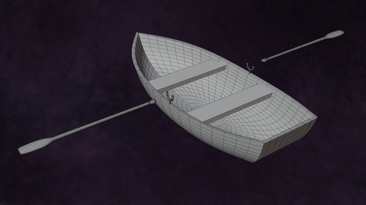 avptankpowerjc's tweet photo. Render/Wire -Small Simple Boat Series NavSeaW G1 - N3 F1 Another Version of Boat N3, #b3d, #blender, #boat, #rowboat,#river,#sea,#water,#travel,#model,#unity,#game,#prop,#wood,#ship,#sport,#lake. https://t.co/mmiOHbWPLJ