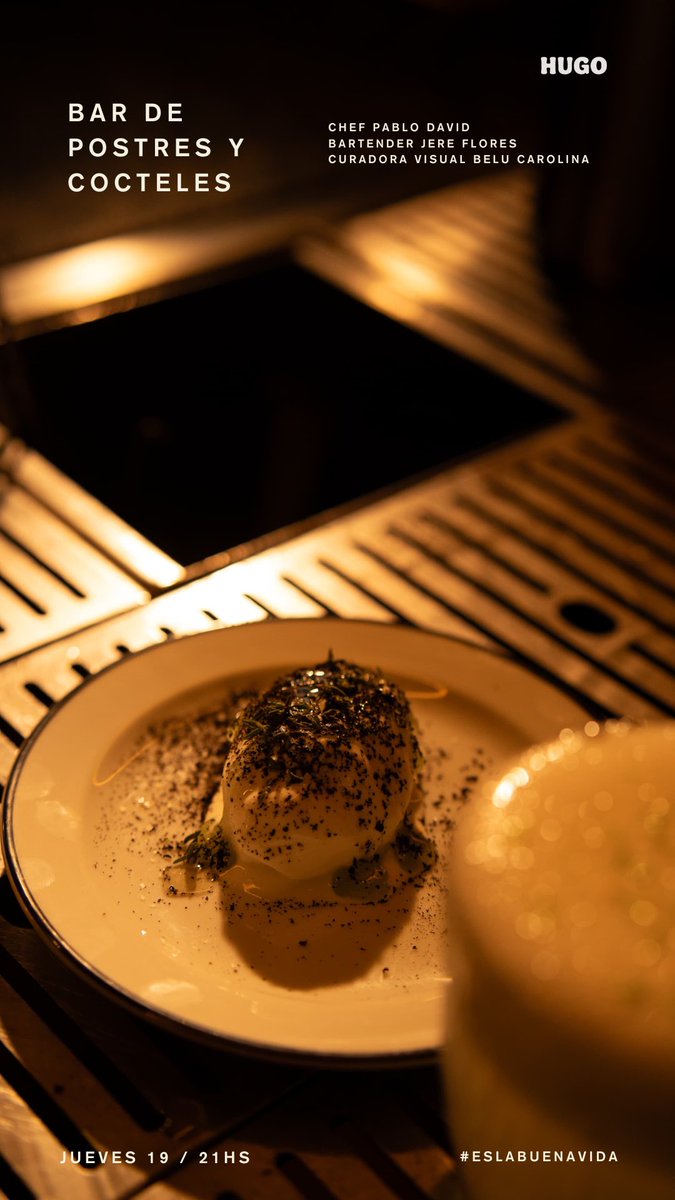 Quien se anima a cenar postres y cocteles?