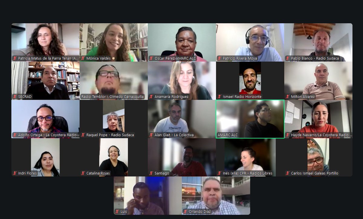 AMARCALC's tweet photo. 📸 Así cerramos el webinar “Las radios comunitarias en los tiempos de la IA”.

Gracias a quienes se conectaron desde toda América Latina y el Caribe para reflexionar sobre los desafíos y oportunidades de la IA en la comunicación comunitaria. 📻🌎

¡Seguimos!

#RadiosComunitarias https://t.co/CPDoNB7Nd2