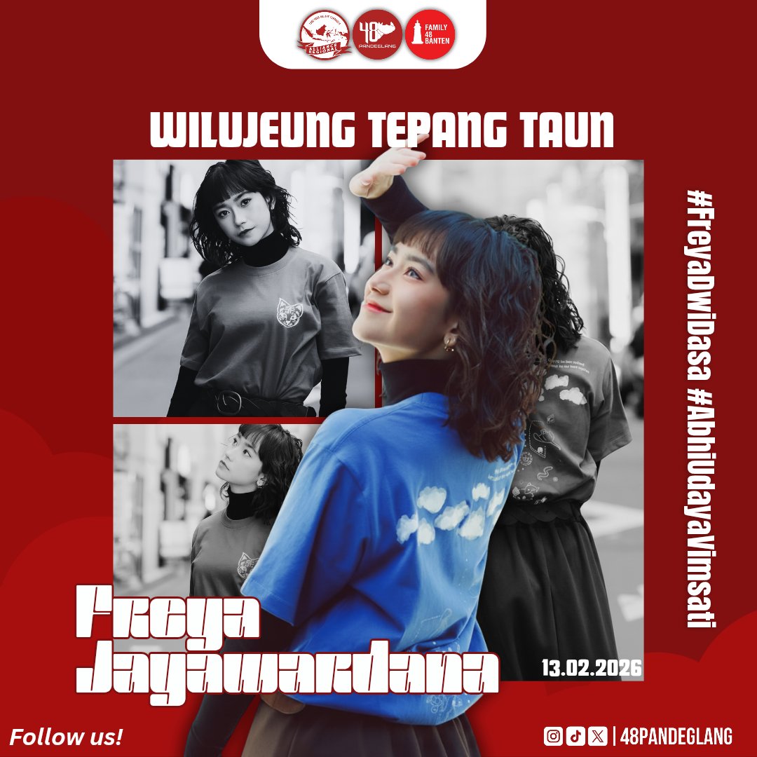 48Pandeglang's tweet photo. Wilujeung tepang taun yg ke-20 @Freya_JKT48 Semoga panjang umur sehat selalu dan bahagia selalu, dan selalu di berikan kelancaran dalam segala aktivitasnya Amin 🤍✨

#FreyaDwiDasa 
#AbhiUdayaVimsati https://t.co/SEGbkppP2J
