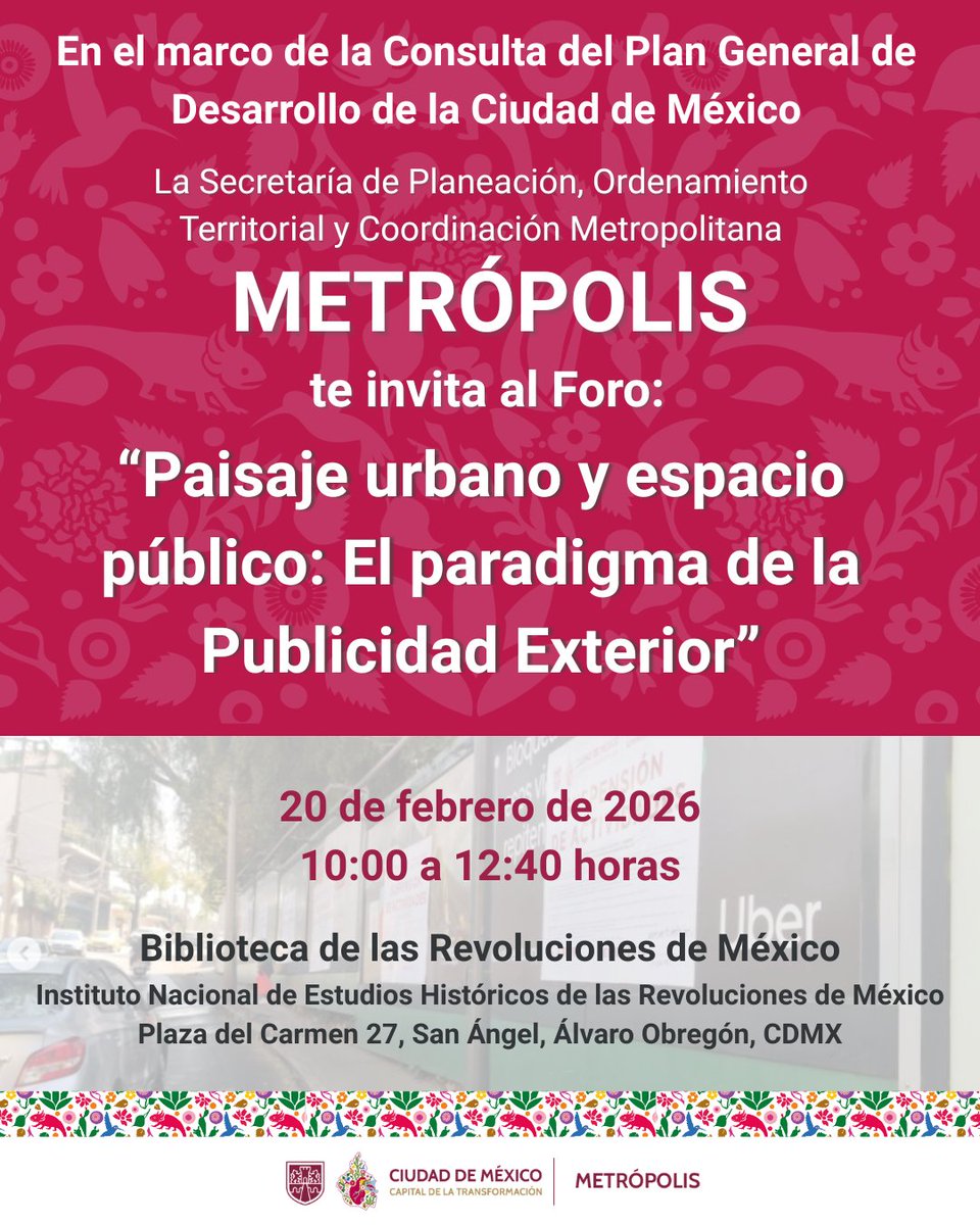 El espacio público habla de cómo vivimos la ciudad.
Reflexionar sobre su uso, su imagen y su regulación es clave para construir una Ciudad de México más ordenada, justa y con bienestar para todas y todos.✍️🛤️
#CapitalDeLaTransformación