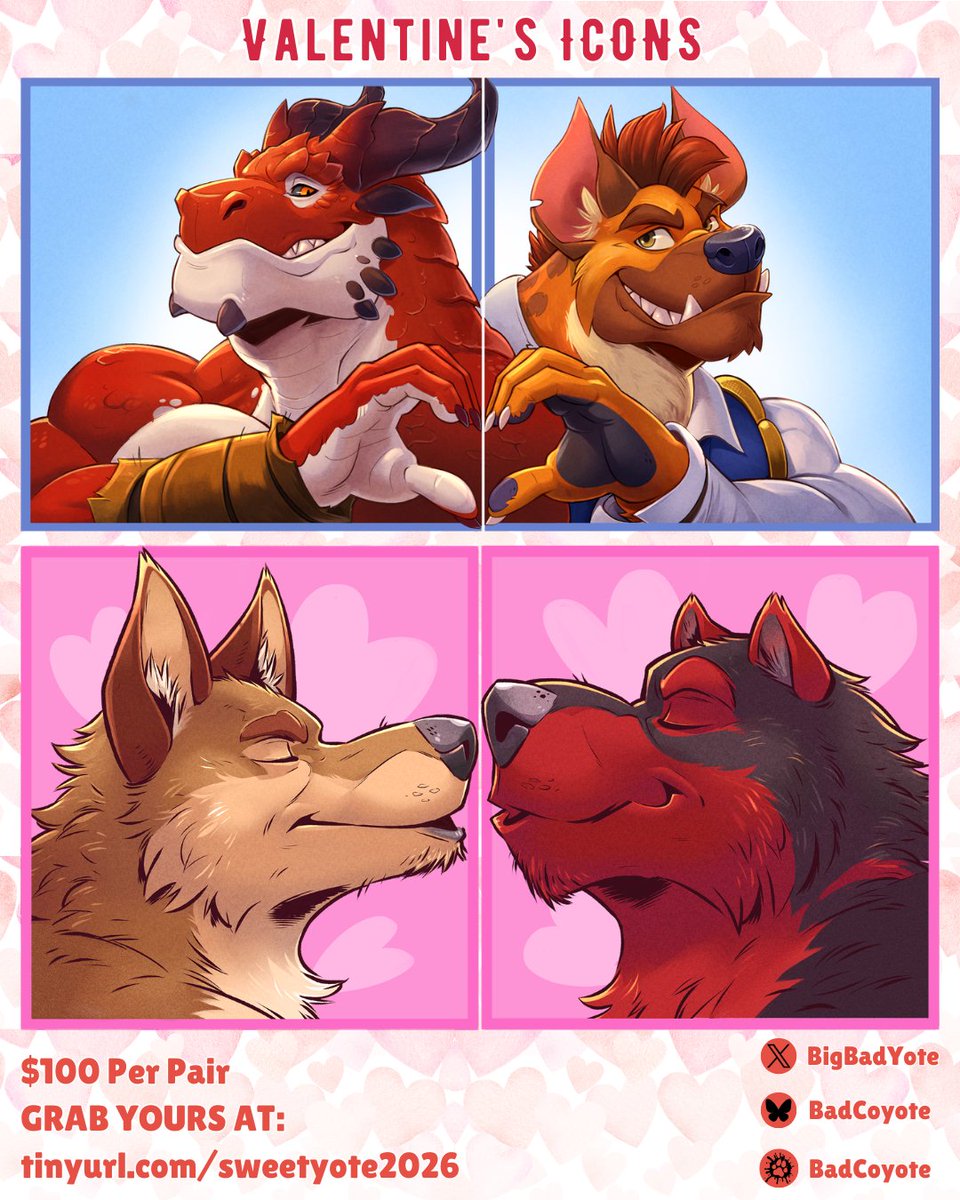 Love is in the air, and there's no better time to show your special someone a how much you care with a pair of Smoochogram or Pal-n-tine profile pics.

Slots are limited, so snag yours before Valentine's Day is over at tinyurl.com/sweetyote2026