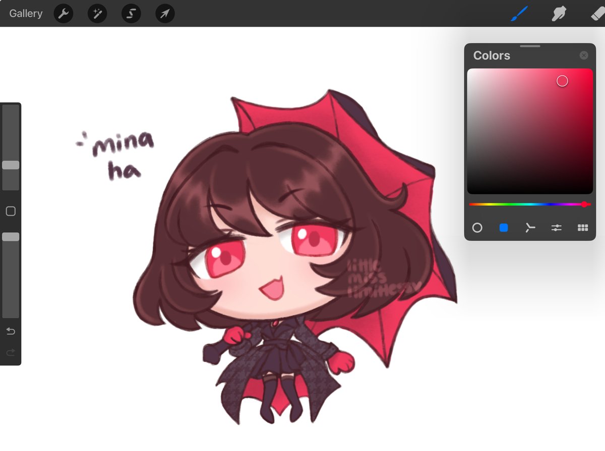 I think I've finally found a chibi style I'm happy with! here's a mini Mina 
#deadlock #deadlockfanart