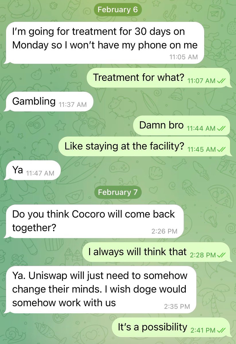 I received this message last week.
I wasn’t going to share it but I feel I like I should.

Buying $COCORO isn’t gambling, this person bought $COCORO because he believes in something.
This is what good projects are all about.

COCORO(ETH) community is very passionate and they