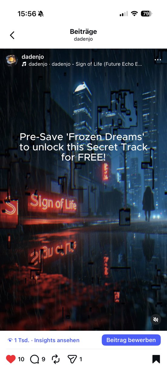 dadenjo's tweet photo. "Crying on the inside, dancing on the outside." 🌧️💃

My new EP 'Frozen Dreams' is OUT NOW.
Includes the sad banger "Sign of Life (Actual)".

🎧 Stream here: https://t.co/CxiqiazWfL

#MelodicHouse #NewMusicFriday #SadBanger #dadenjo https://t.co/uVTjeqCnAi