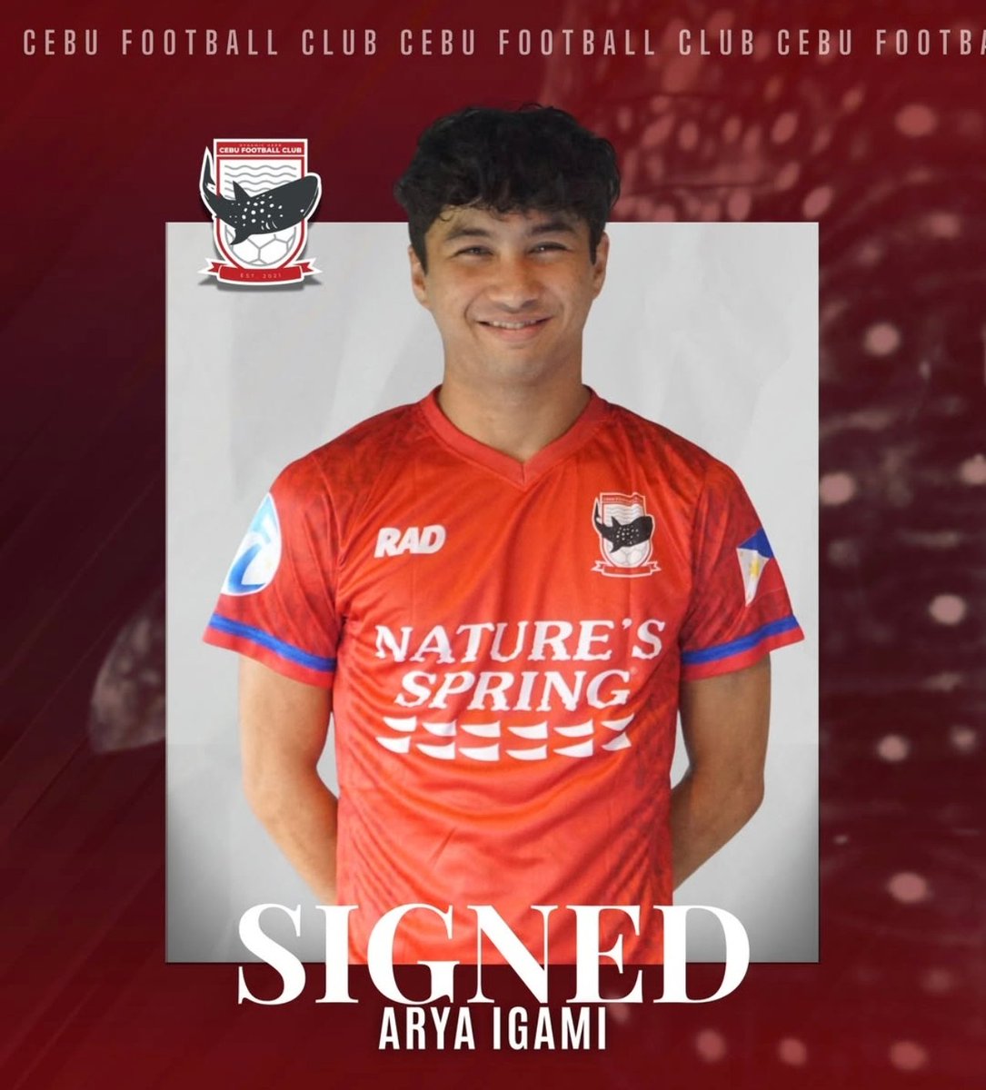 🚨 OFFICIAL 🚨🇯🇵🇮🇷 Arya Igami, who was on loan to BG Tampines Rovers 🦌from Albirex 🦢(S) last season has finally found a new club after 8 months.

He joined 🇵🇭Cebu FC 🦈for the remaining of the season.

All the best, Igami.

#sgfootball #tampinesrovers #albirexniigata