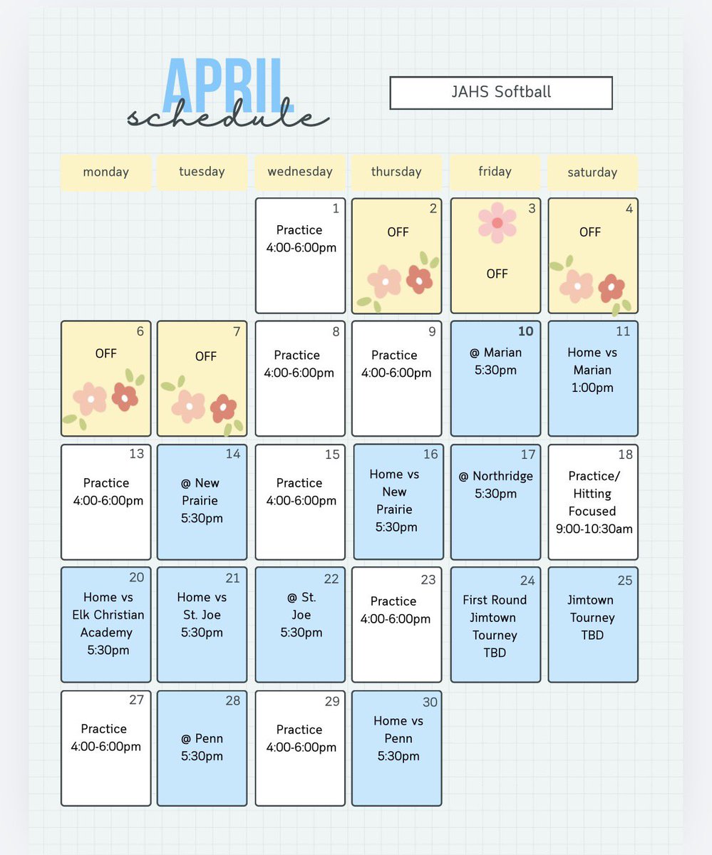 jaeaglessb's tweet photo. March and April schedules!! https://t.co/2RT7F4866T
