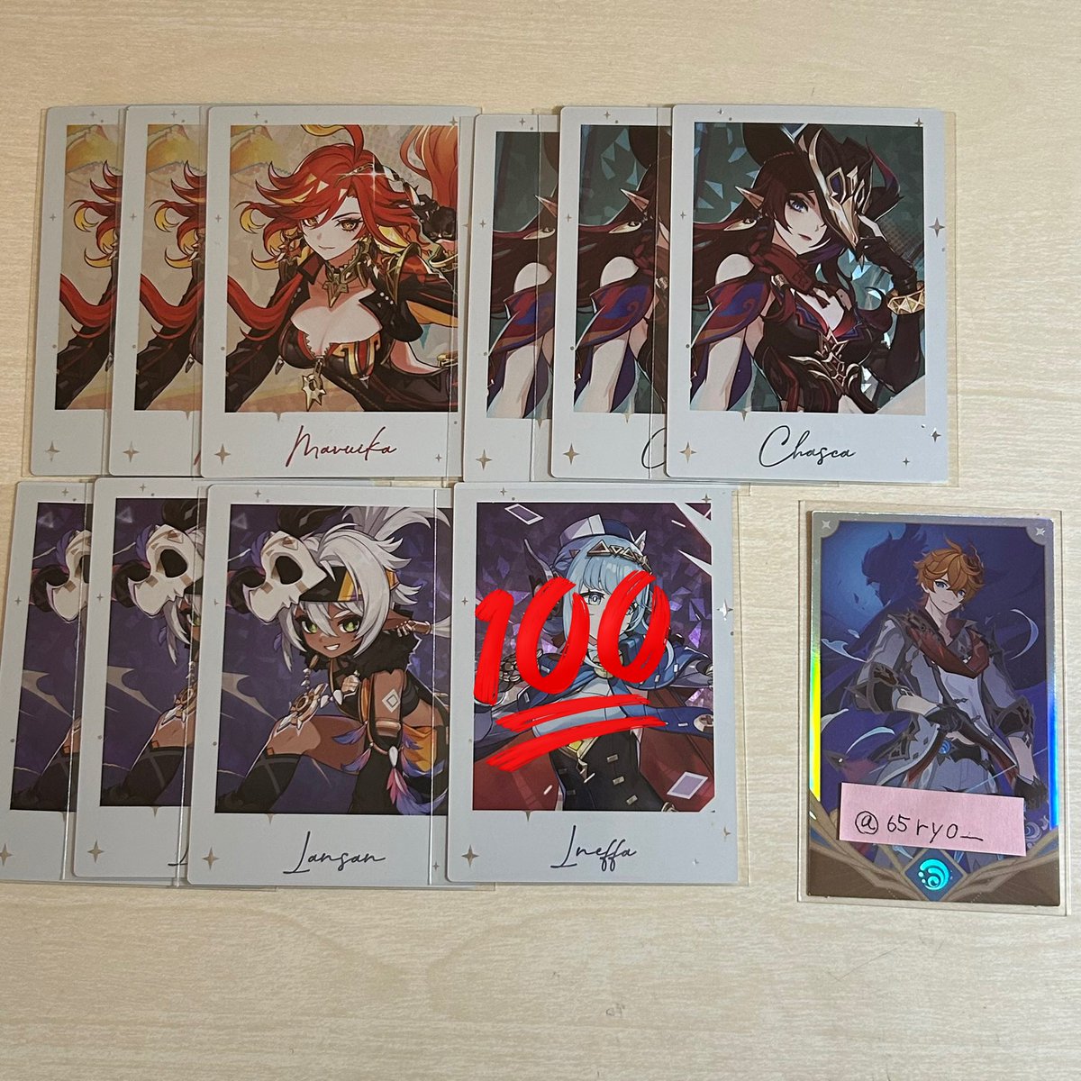65ryo_'s tweet photo. 【原神】 チェキ fes 璃月 ナタ 買取 讓渡

求 〜70/枚＋送料
譲 画像

全てまとめて2000＋送料でのお譲り可能
お気軽にお声掛けください🍀.* https://t.co/bi4rsNiCDl