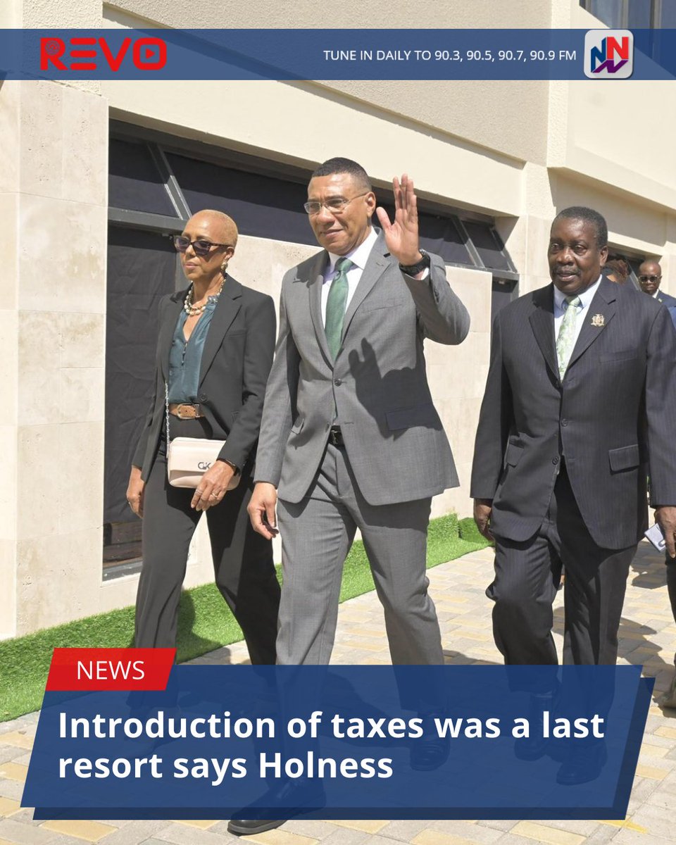 Prime Minister Dr Andrew Holness, says the government’s decision to introduce new taxes this year was a last resort as his administration seeks to present a credible budget.

READ MORE HERE: ow.ly/b1CG50YeF1N