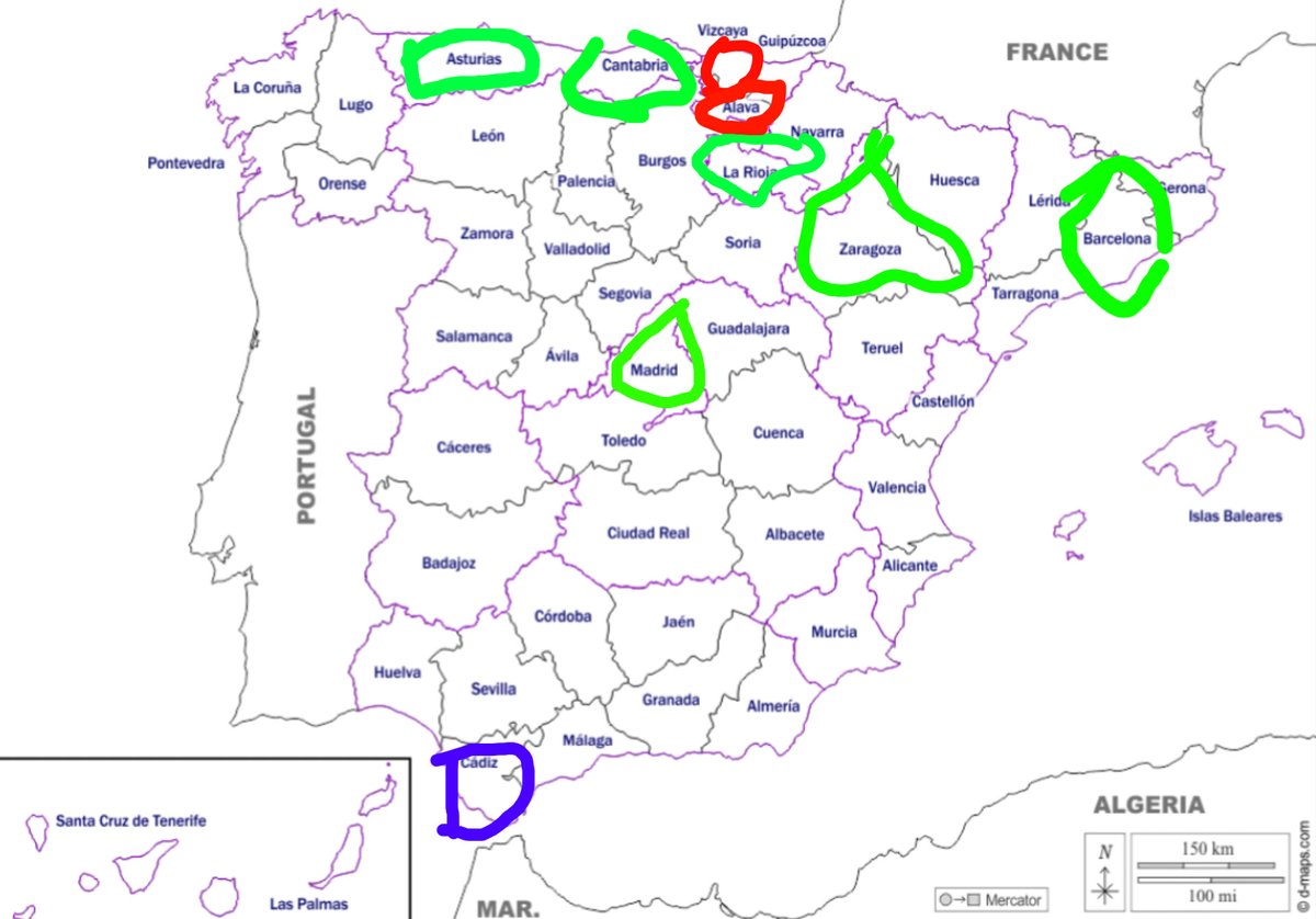 Me uno yo igual 
Rojo: he competido en ese sitio 
Verde: me gustaría competir ahi 
Azul: igual puedo competir 

Pondría más pero estas serían como las que más me gustarían