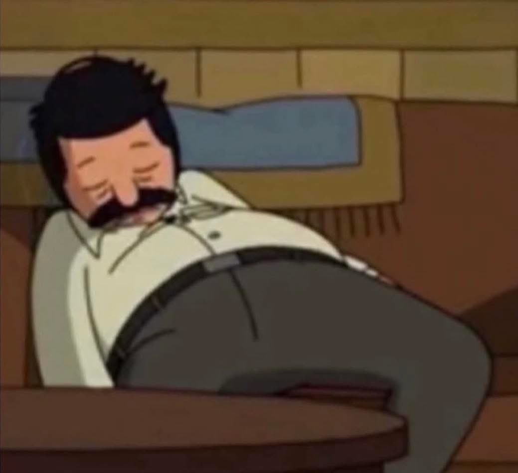 Callunc's tweet image. One minute you're young, then the next you're falling asleep like this