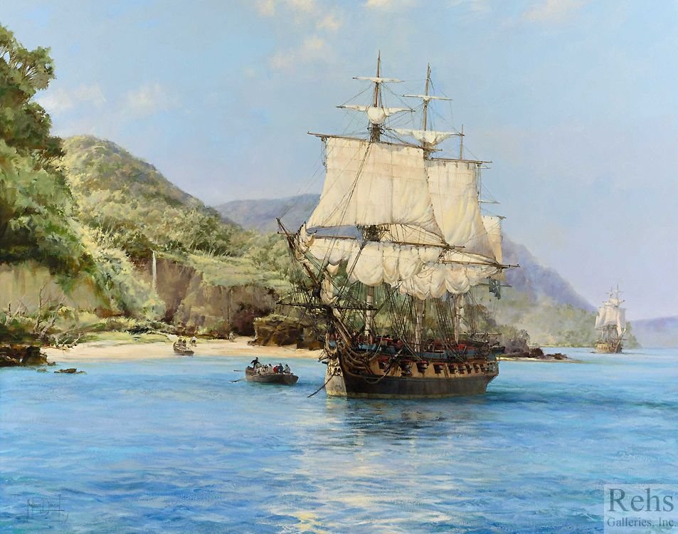 RT @kaiganoryouiki: Montague Dawson (1895 - 1973) Pirate's Cove
