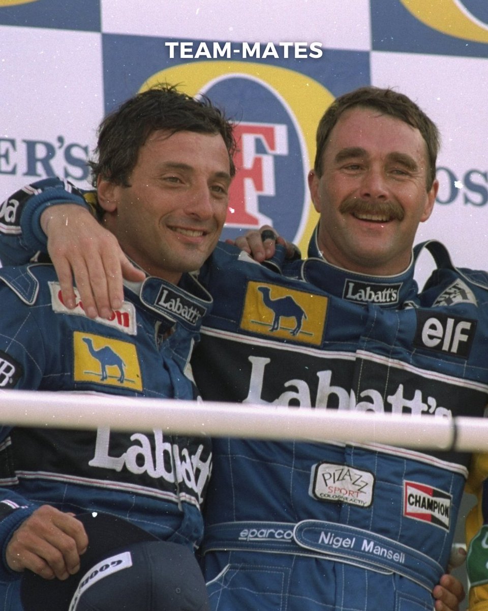 fosgoodwood's tweet image. At #FOS 2025, Riccardo Patrese and Nigel Mansell were reunited with both each other and their championship-winning #Williams FW14B. Between 1988 and 1992 the pair competed in 46 grands prix as team-mates at Williams and we were more than pleased to bring the dream duo back