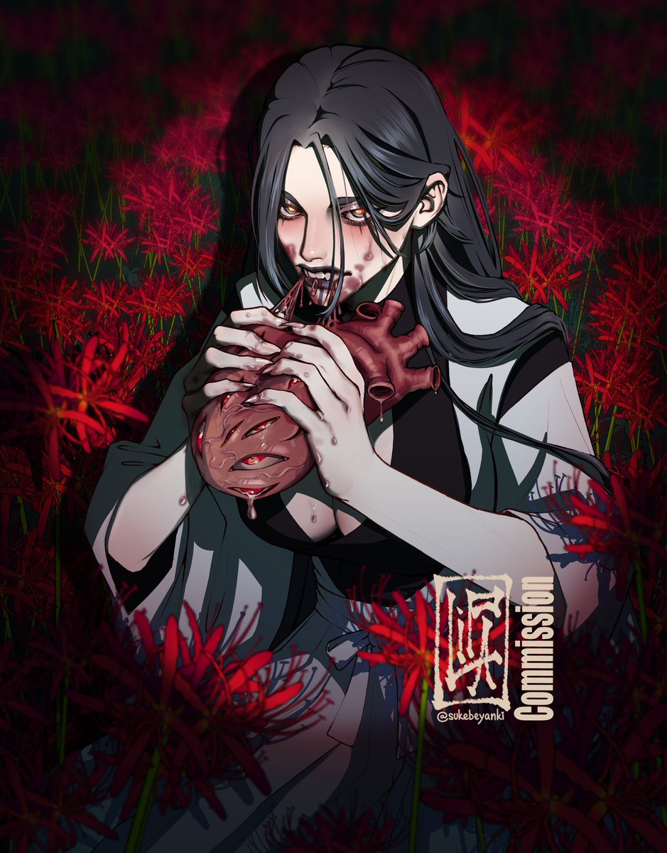 Izu9669's tweet photo. Another amazing comm of Izu from @sukebeyanki 🖤🖤🖤 I love it so much thank you again!!! https://t.co/uo4NS7OsbH