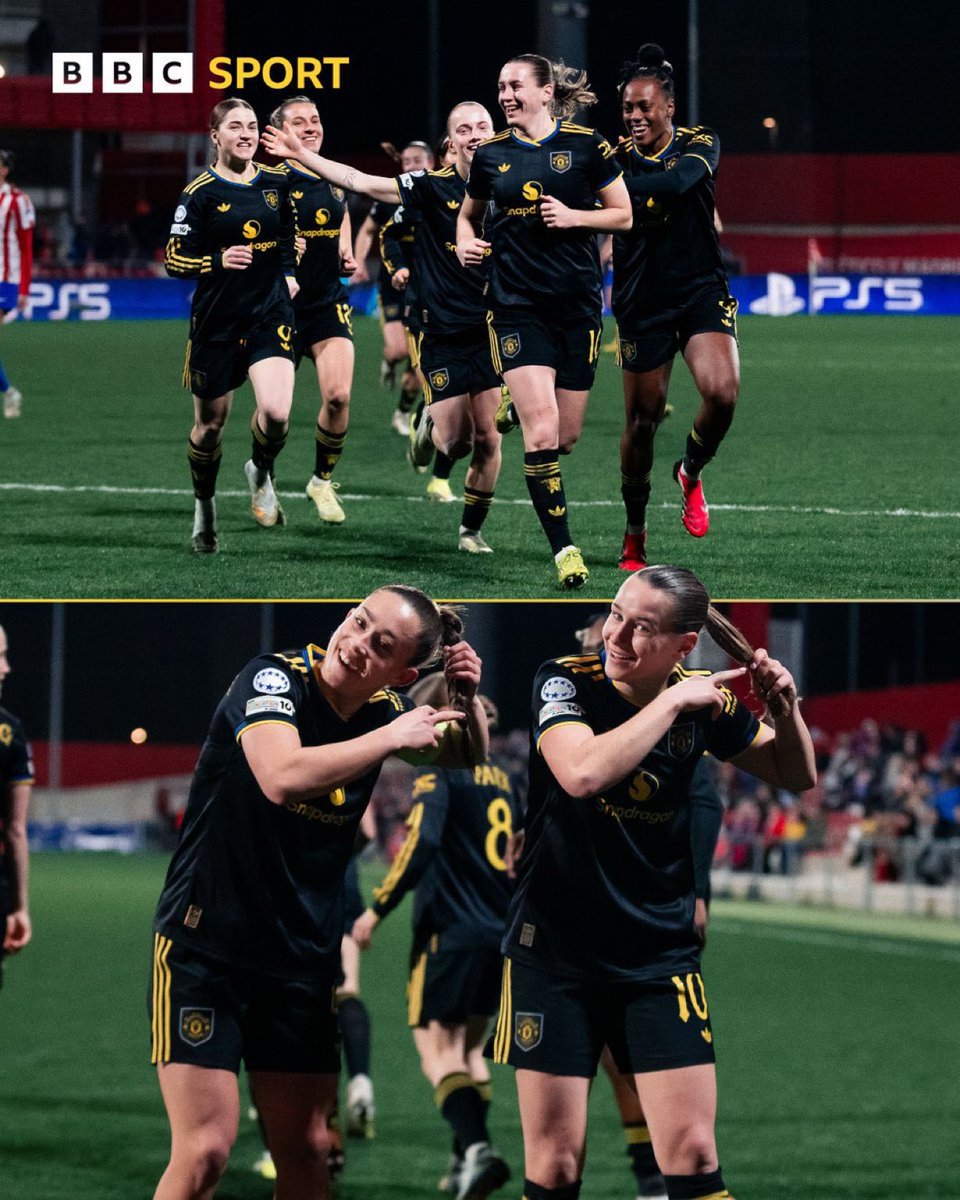 O time feminino do Manchester United fez a comemoração do corte de cabelo após conquistar a 6ª vitória consecutiva.

💇‍♀️