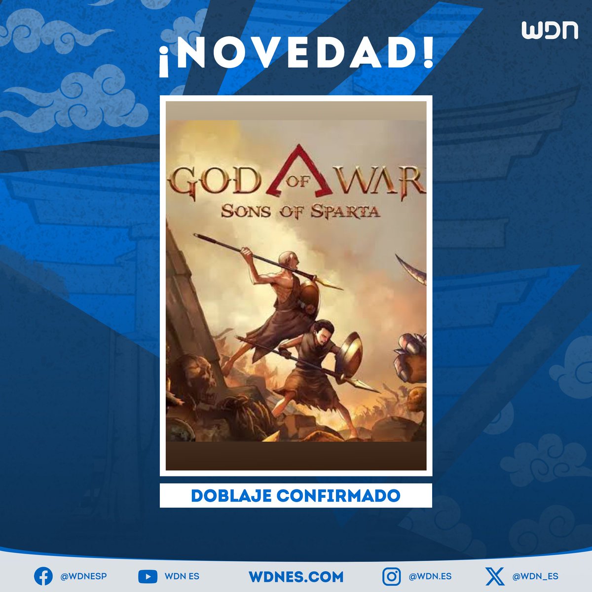🎙️ | Doblaje
El videojuego "God of War: Sons of Sparta" contará con doblaje latino. #GodOfWar #GodOfWarSonsOfSparta #Doblaje #Gaming