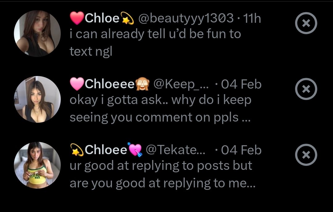 Why is the catastrophic C triplets texting me 😃