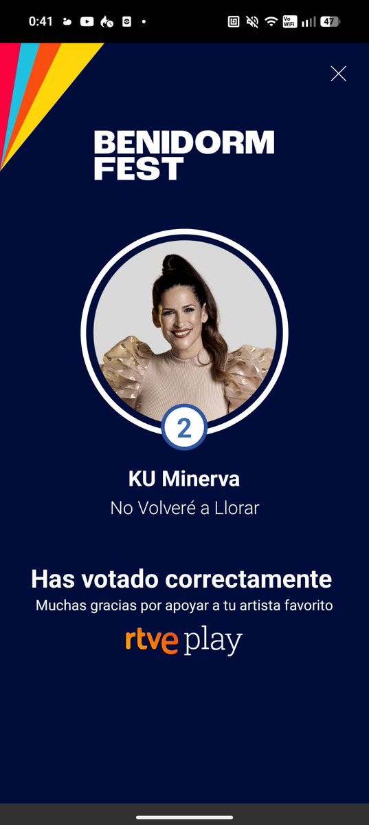 No me esperaba tanto nivelazo en esta semifinal. Me ha costado mucho elegir entre ella y The Quinquis, pero la necesito en la final a KU Minerva #BenidormFestSemi