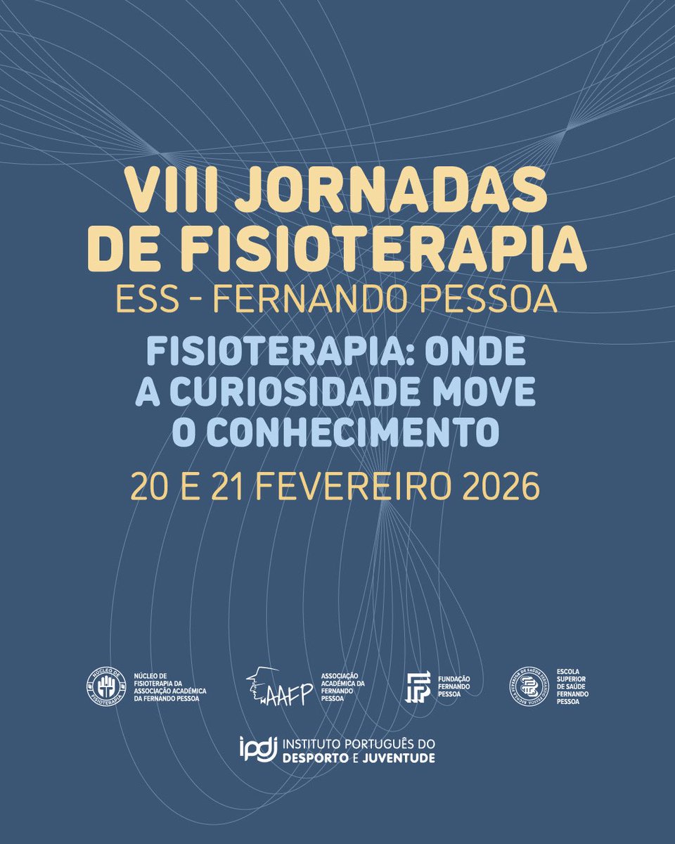 Sousa__28's tweet photo. VIII JORNADAS DE FISIOTERAPIA
ESS - FERNANDO PESSOA https://t.co/35Ct07RWCR