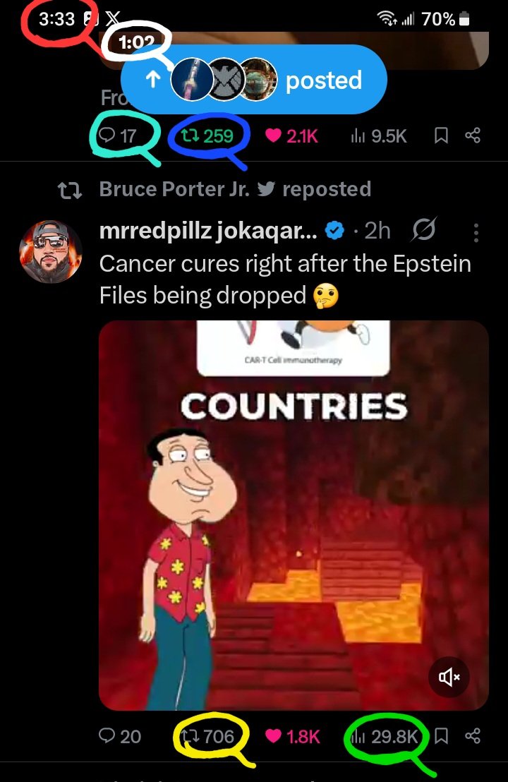 DeanDavis33's tweet image. 🐸1️⃣7️⃣ #Seventeen 🐇
1️⃣0️⃣2️⃣ #OneZeroTwo 
2️⃣5️⃣9️⃣ #TwoFiveNine 
7️⃣0️⃣6️⃣ #SevenZeroSix 
2️⃣9️⃣8️⃣ #TwoNineEight 
🎰 #WhatAreTheOdds 🪽
3️⃣3️⃣3️⃣ #ThreeThreeThree