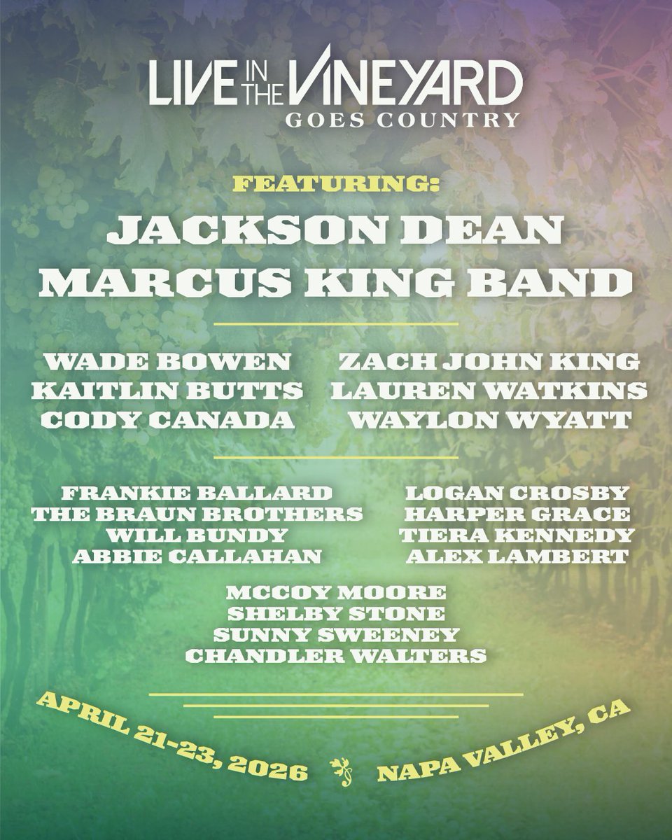 Live In The Vineyard Goes Country tweet media