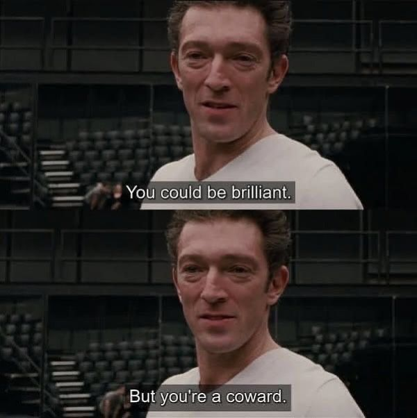 this is forever my favorite quote because 95% of people will never understand the divine potential they have within if they just dare JUMP INTO THE FUCKING VOID AND NEVER LOOK BACK.   

everything you have ever dreamed of times ten is on the other side of the work you are