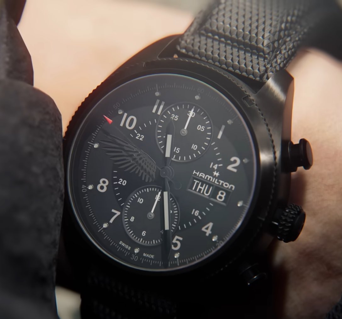 What if Leon was checking  his watch here because he wanted to know how many hours  he has left before the infection kills him.