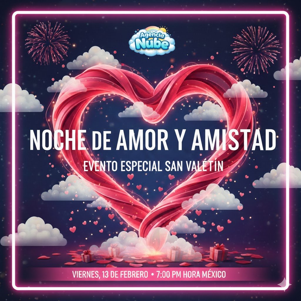 AgenciaNube's tweet photo. 💘✨ ¡Especial Día del Amor y la Amistad! ✨💘
Este viernes 13 de febrero prepárate para una noche llena de diversión, risas y momentos inolvidables. ❤️🔥
Ven con tu pareja, tus amigos o tu grupo favorito y disfruta de: Música para cantar  Juegos súper divertidos https://t.co/Ho10qCYlQM