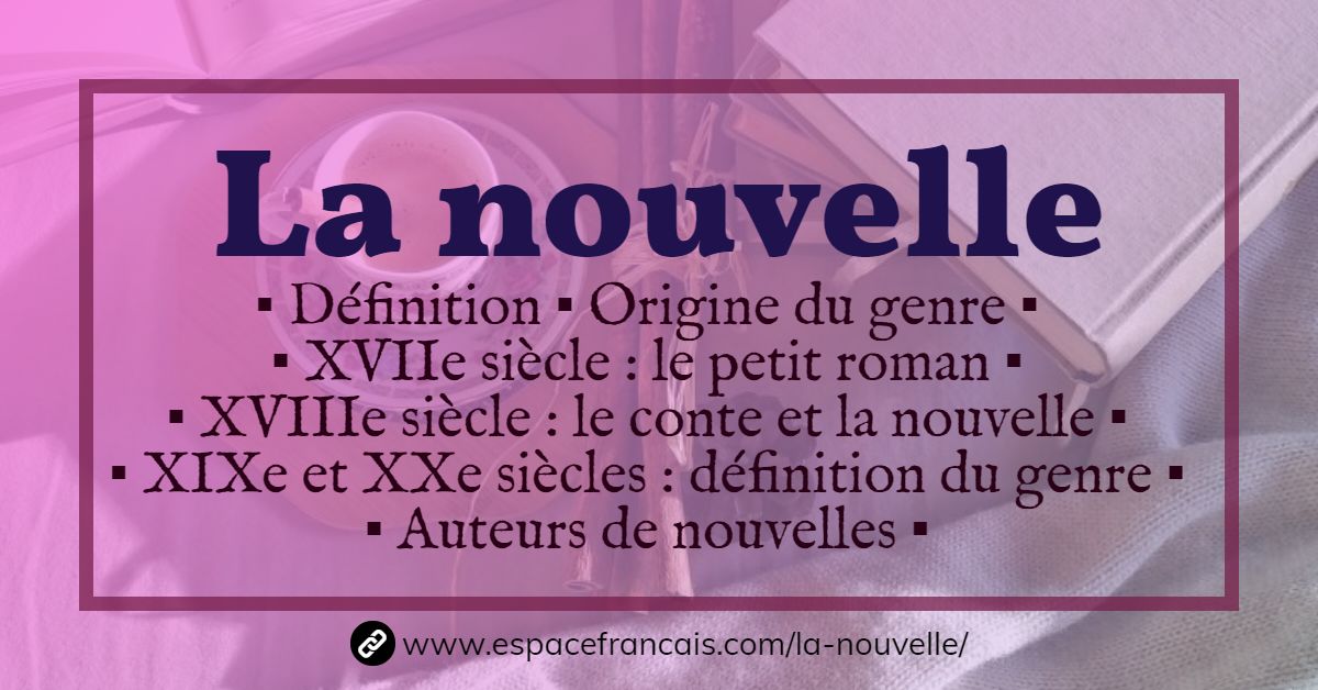 EspaceFrancais's tweet image. 📚 Genre littéraire : La nouvelle
C'est un genre de fiction narrative, qui se différencie du roman par sa brièveté, par le petit nombre de personnages…
👉 espacefrancais.com/la-nouvelle/
#Nouvelle #Littérature #Bac2026 #Brevet2026 #Bac #Brevet #Collège #Lycée