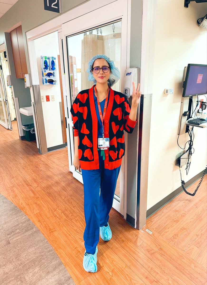 Shikha_Cardio's tweet image. Wearing my HEART ♥️ SWEATER this month in my most favorite area of the hospital. #CathLab #LittleJoysOfLife #FellowInTraining #InterventionalEnthusiast 
#HeartMonth 🌟 🫀 🫶 @UWMadison
