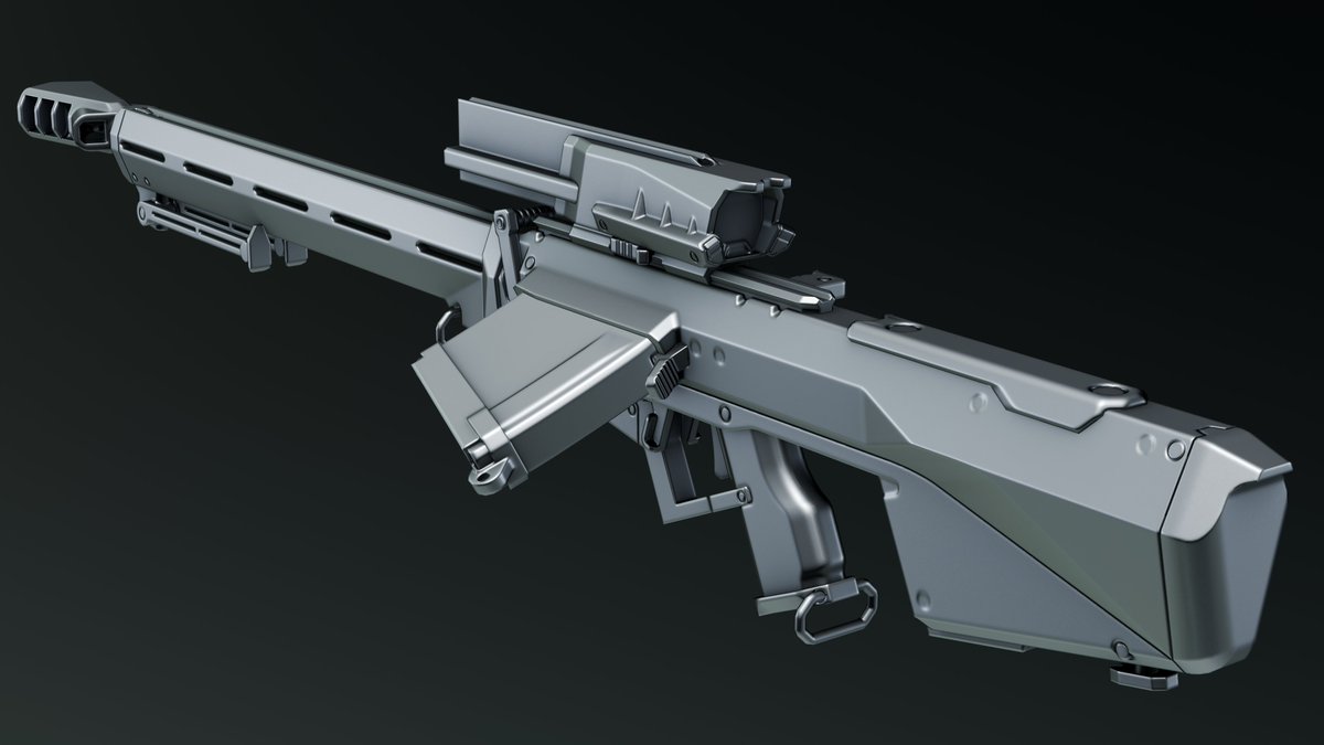 Another one, low-poly sniper :3
#b3d