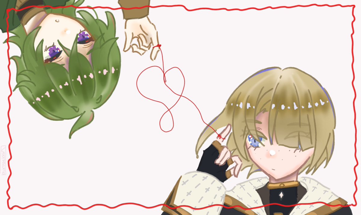 aurorayakkun's tweet photo. red string of fate 🧵 day 5: thread

#FremilleiValentine2026 #fremillei https://t.co/MbrX3NnrtQ