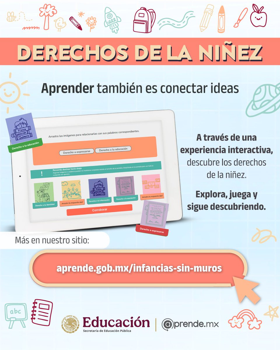 aprende_mx's tweet image. #InfanciasSinMuros | Derechos de la niñez 👧🧒

Es momento de explorar jugando.

Sumérgete en este proyecto #transmedia, creado para #aprender mientras participas.
Da clic, juega y descubre más.

Explóralo aquí:
📌 amx.la/DerechosDeLasI…