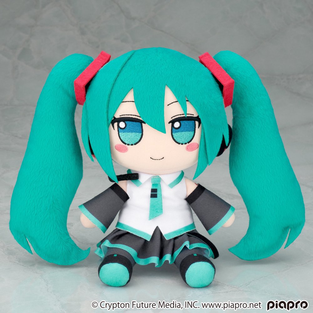 Vocaloidplush's tweet image. A new FUMO Miku plushie just got announced !!