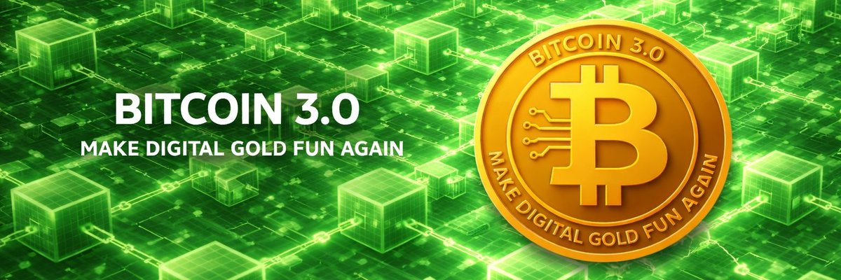 Bitcoin3sol's tweet image. Introducing Bitcoin 3.0 — The next evolution of digital gold.
Built for speed, security, and a smarter blockchain future. 🚀