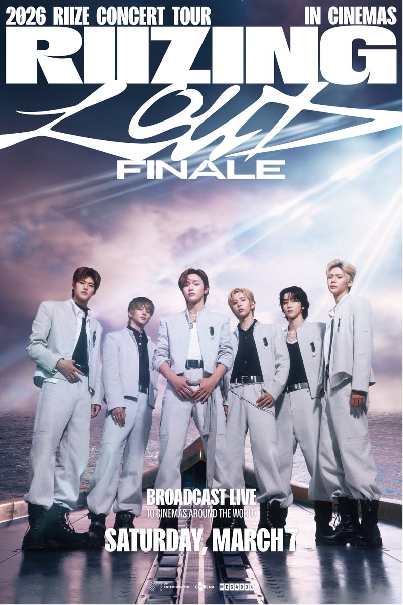 2026 RIIZE CONCERT TOUR [RIIZING LOUD] FINALE IN CINEMAS                           
                                    
The spectacular finale of RIIZE’s first world tour, which captivated 21 cities worldwide!
2026 RIIZE CONCERT TOUR [RIIZING LOUD] FINALE IN SEOUL
Feel the roar