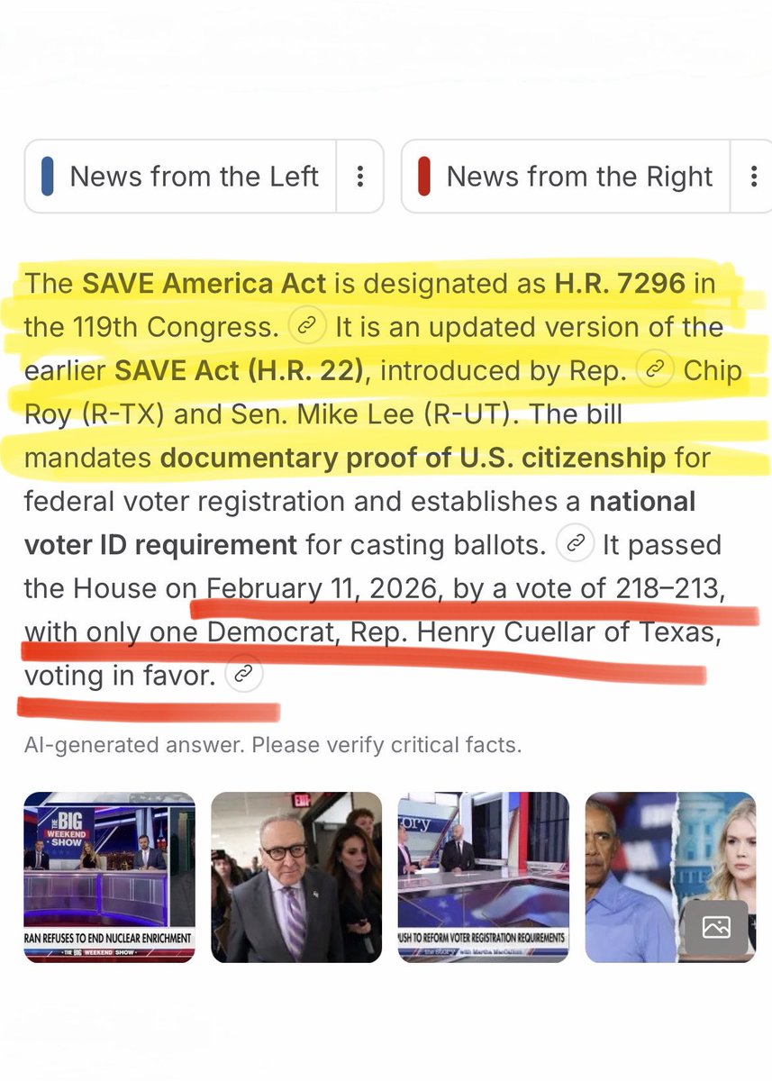 LatinosMAGA's tweet photo. MyOpinion: @LeaderJohnThune & @SpeakerJohnson.
Amend the “need for proof of Citizenship” in the Senate to (1) require nationwide BOTH a #SSNumber & a #StateIDnumber (or #LicenseNumber); & (2) if a #noncitizen votes, then heavy $ penalties and ZERO chances to become a #UScitizen. https://t.co/ahRrCDgWIu
