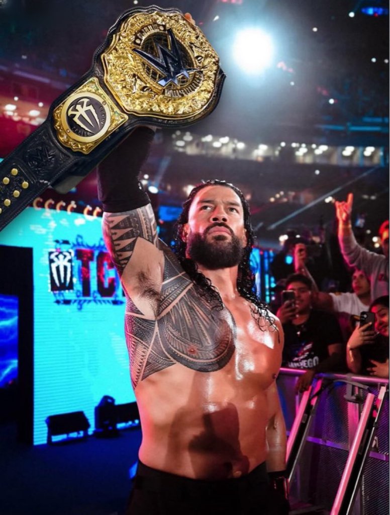 KingSparta420's tweet photo. My Goat @WWERomanReigns will be the MUTHAFUCKIN Champ after Mania #RememberIt #WWERaw https://t.co/V18Et6Ttps