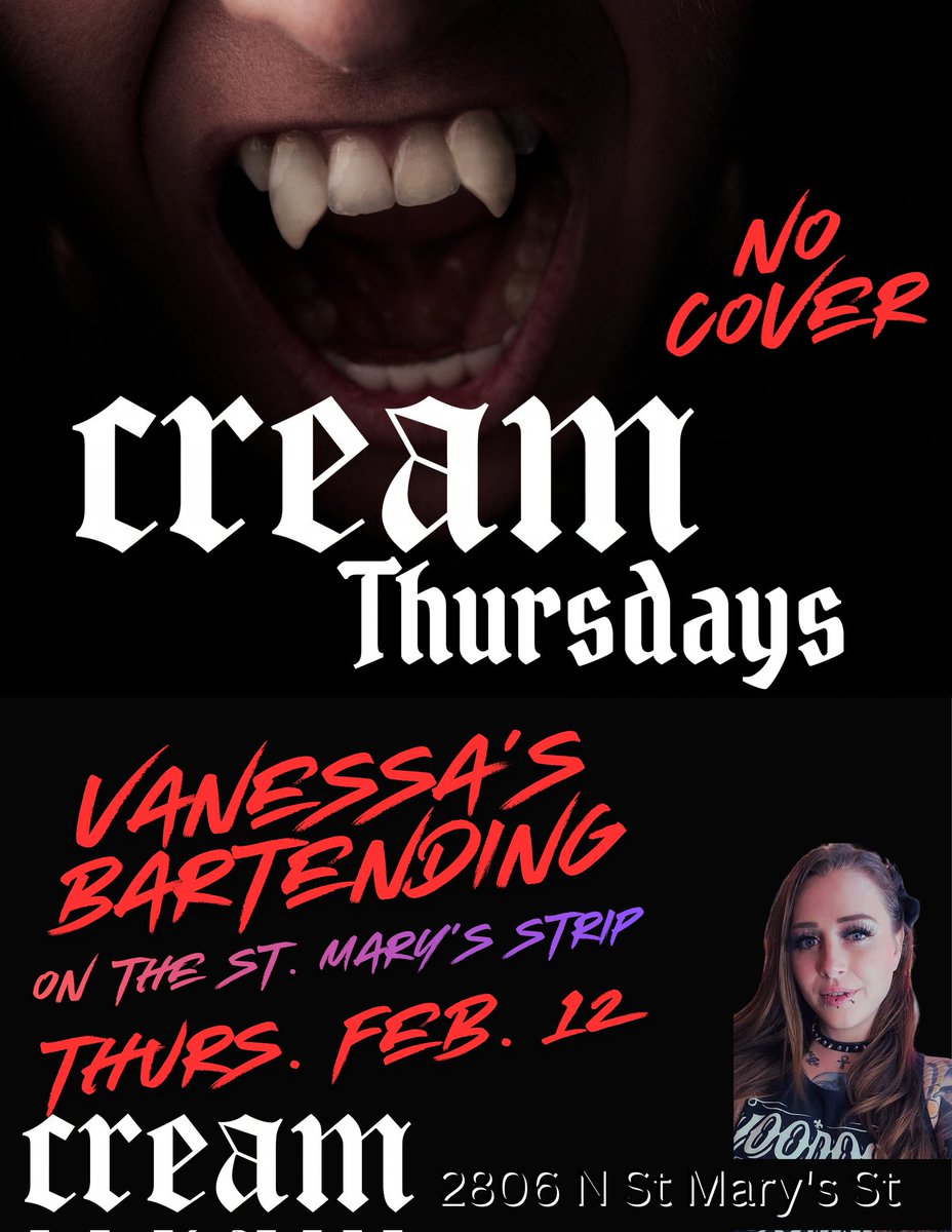 NationsSean's tweet photo. Cream time tonight! Come hang w/ us on the strip in San Antonio, TX https://t.co/pzCdUKOKjw